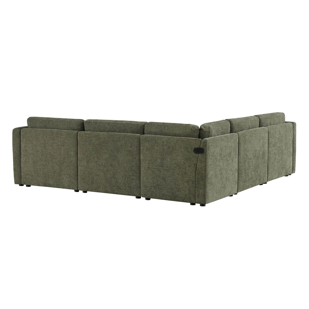 Delaney 5-Seat V Shaped Modular Sofa Chaise