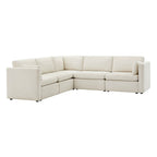 Delaney 5-Seat V Shaped Modular Sofa Chaise