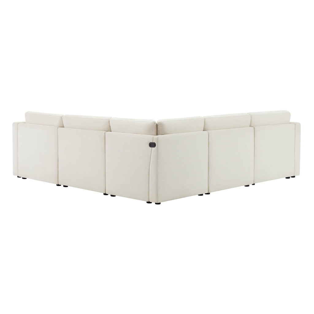 Delaney 5-Seat V Shaped Modular Sofa Chaise