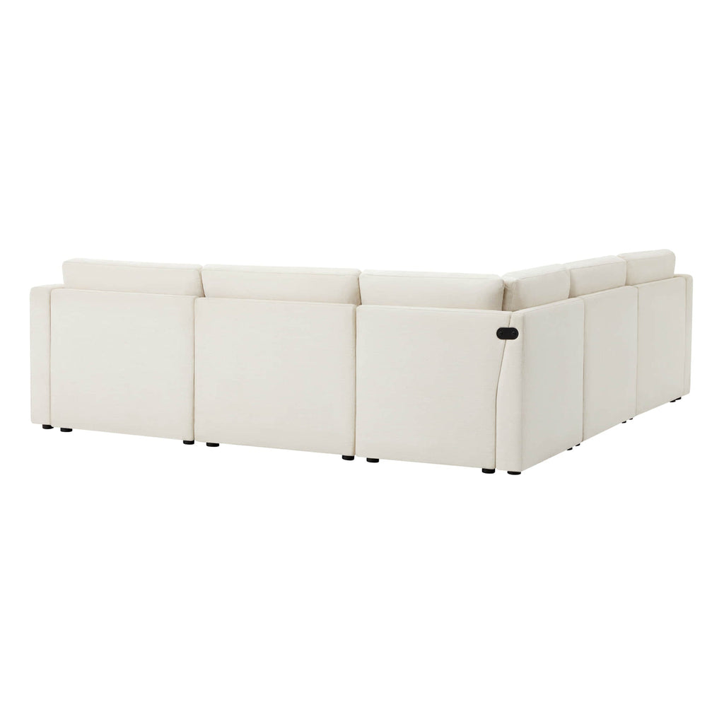 Delaney 5-Seat V Shaped Modular Sofa Chaise