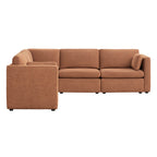 Delaney 5-Seat V Shaped Modular Sofa Chaise