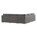 Delaney 5-Seat V Shaped Modular Sofa Chaise