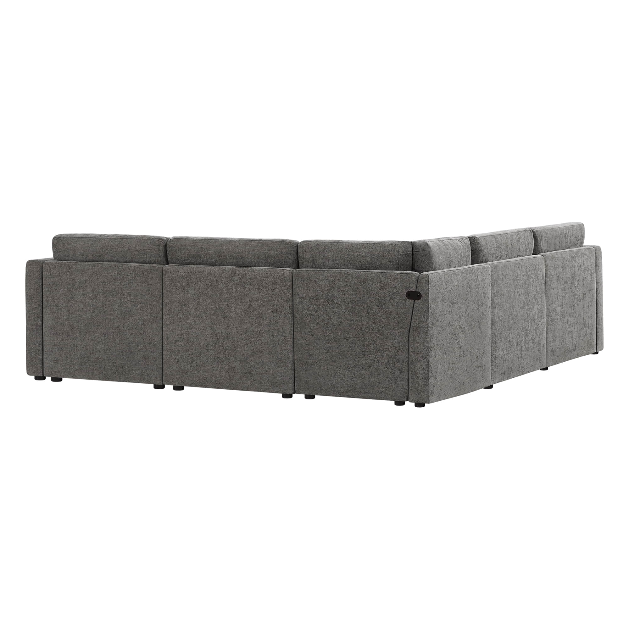 Delaney 5-Seat V Shaped Modular Sofa Chaise
