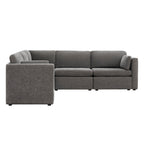 Delaney 5-Seat V Shaped Modular Sofa Chaise