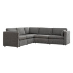 Delaney 5-Seat V Shaped Modular Sofa Chaise
