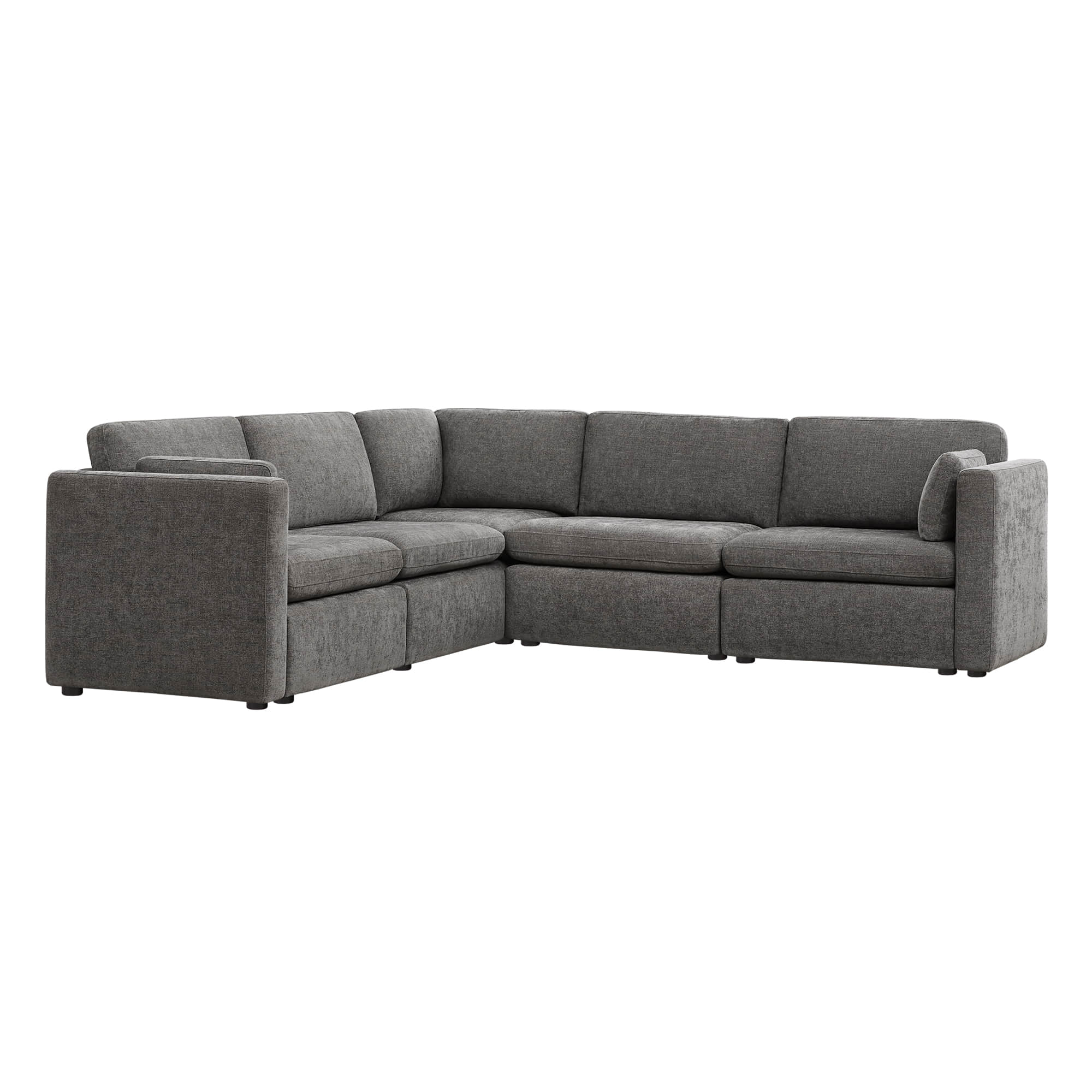 Delaney 5-Seat V Shaped Modular Sofa Chaise