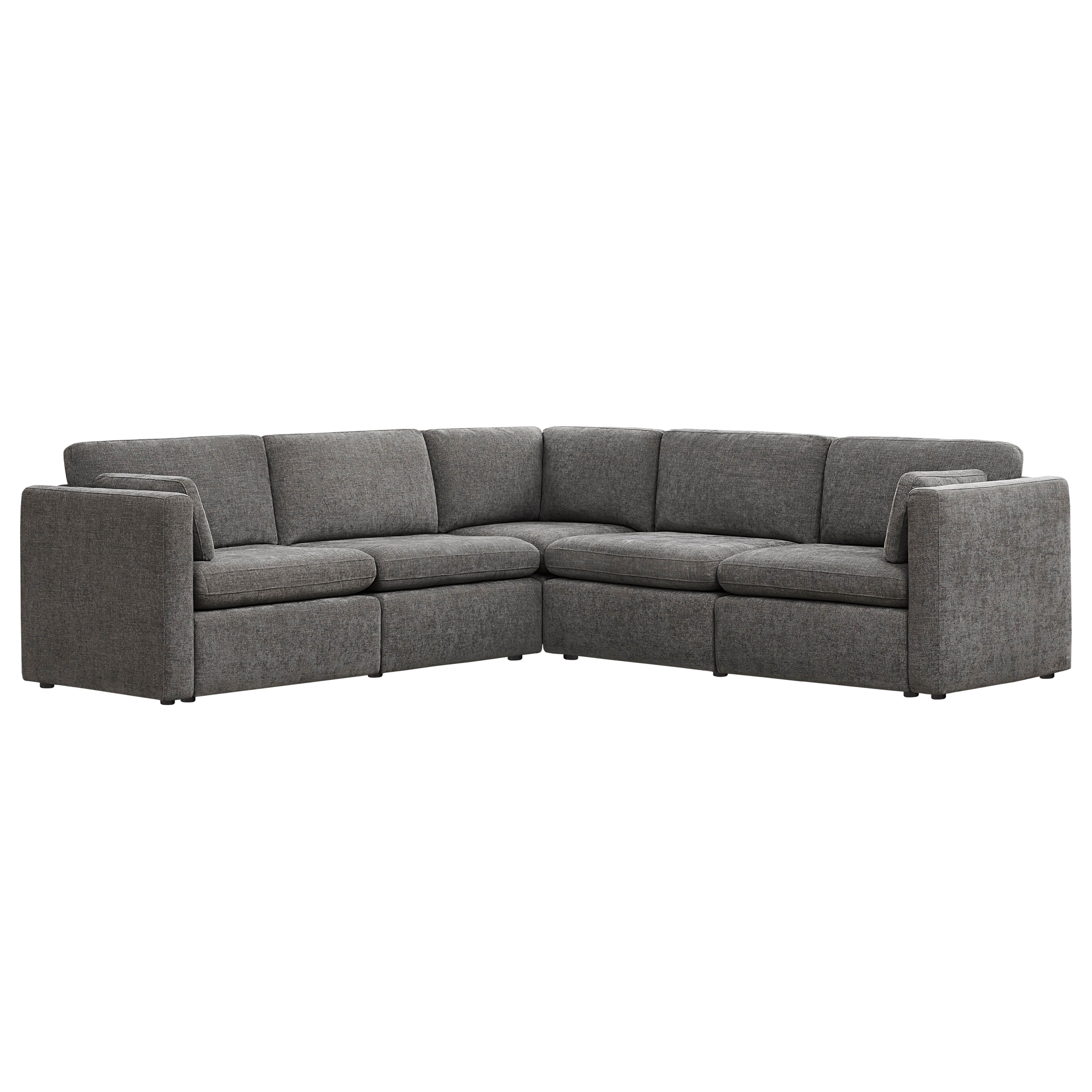 Delaney 5-Seat V Shaped Modular Sofa Chaise