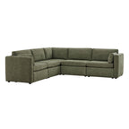 Delaney 5-Seat V Shaped Modular Sofa Chaise