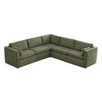 Delaney 5-Seat V Shaped Modular Sofa Chaise