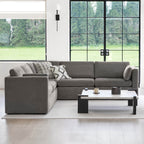 Delaney 5-Seat V Shaped Modular Sofa Chaise