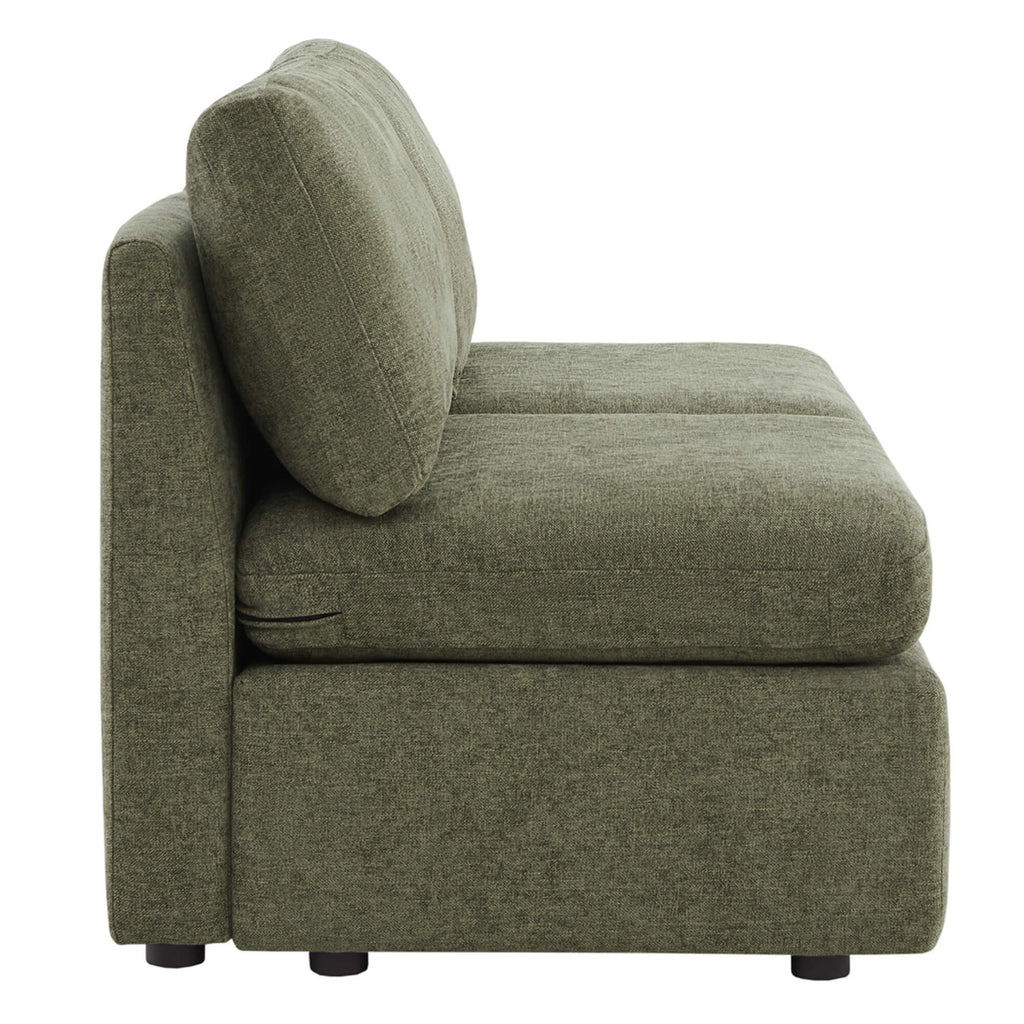 Delaney Modular Armless Chair / 2-Seat Armless Sofa