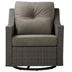 Elara Outdoor Rattan Sofa Set with Rocking Chairs and Coffee Table - 5 Seats