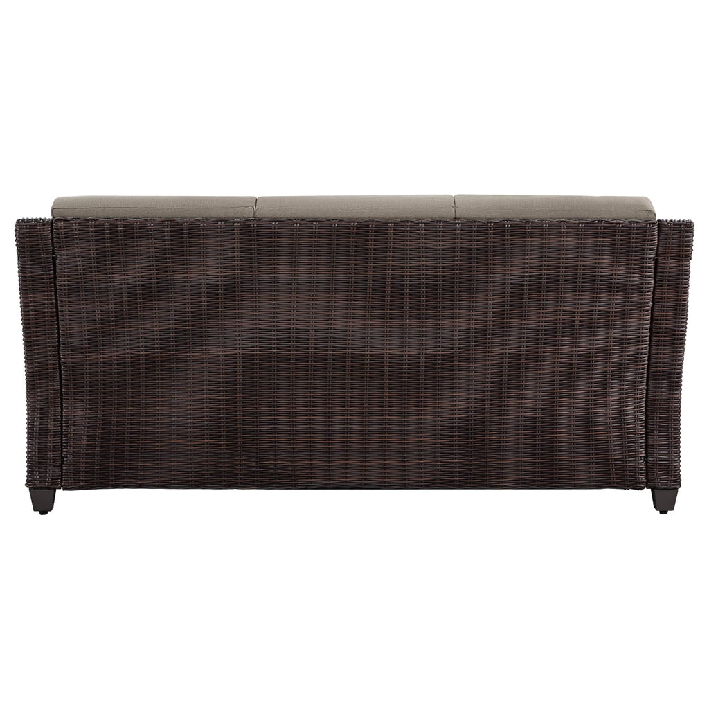 Elara Outdoor Rattan Sofa Set with Rocking Chairs and Coffee Table - 5 Seats