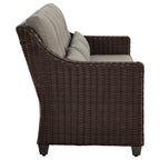 Elara Outdoor Rattan Sofa With Rocking Swivel Armchairs - 5 Seats