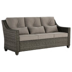 Elara Outdoor Rattan Sofa Set with Rocking Chairs and Coffee Table - 5 Seats