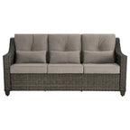 Elara Outdoor Rattan Sofa Set with Rocking Chairs and Coffee Table - 5 Seats