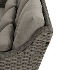 Elara Outdoor Rattan Sofa With Rocking Swivel Armchairs - 5 Seats