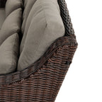 Elara Outdoor Rattan Sofa Set with Rocking Chairs and Coffee Table - 5 Seats