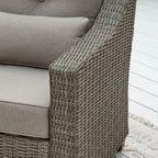 Elara Outdoor Rattan Sofa Set with Rocking Chairs and Coffee Table - 5 Seats