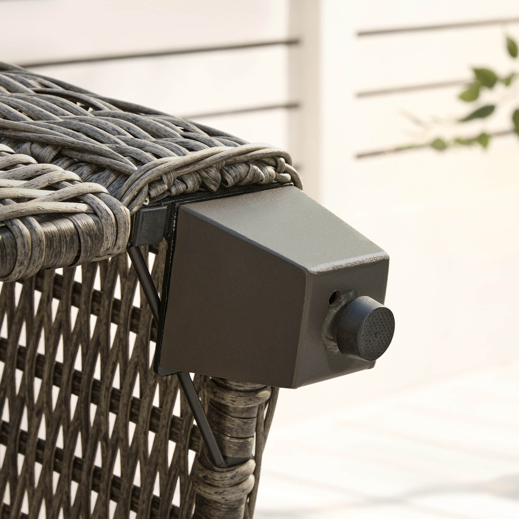 Elara Outdoor Rattan Sofa Set with Rocking Chairs and Coffee Table - 5 Seats