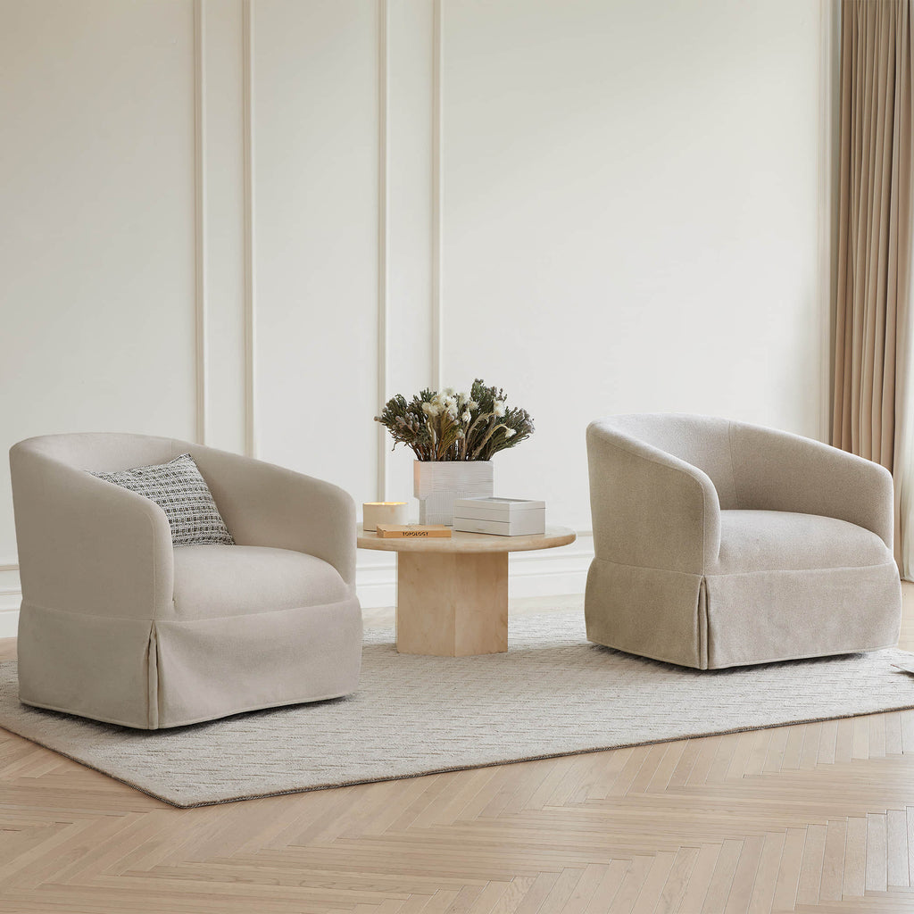 Fauteuil pivotant à revêtement amovible EllaGrace