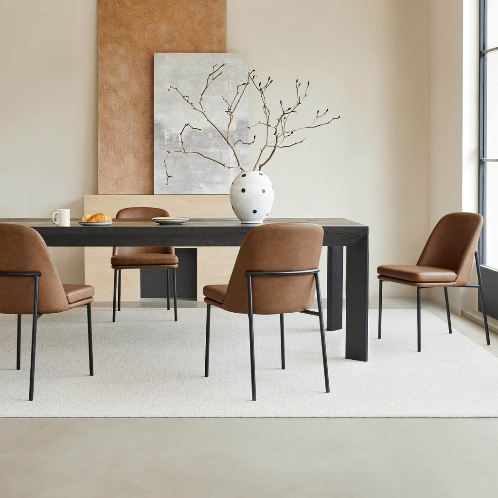 Golda Dining Chair With Metal Base