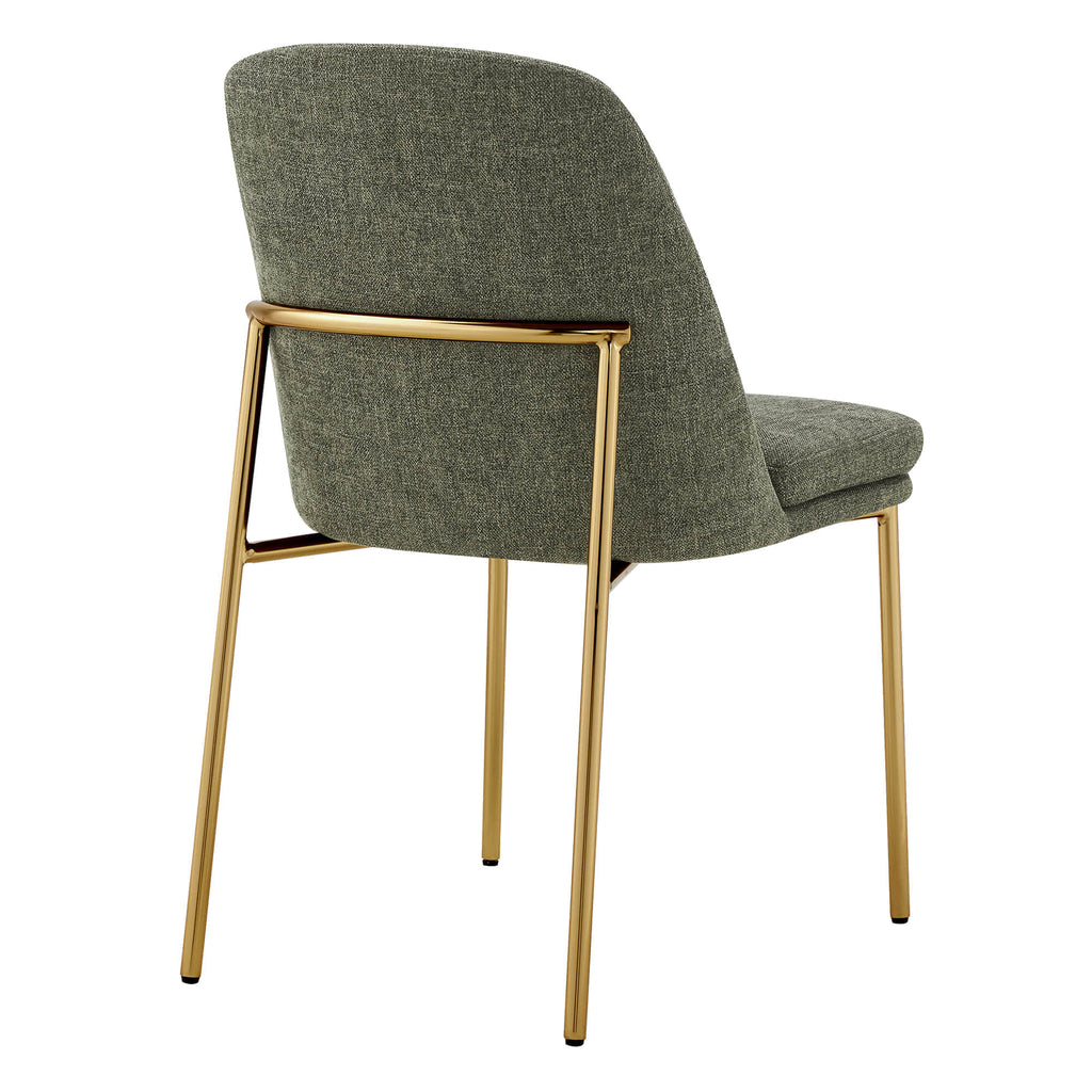 Golda Dining Chair With Metal Base