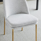 Golda Dining Chair With Metal Base