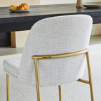 Golda Dining Chair With Metal Base