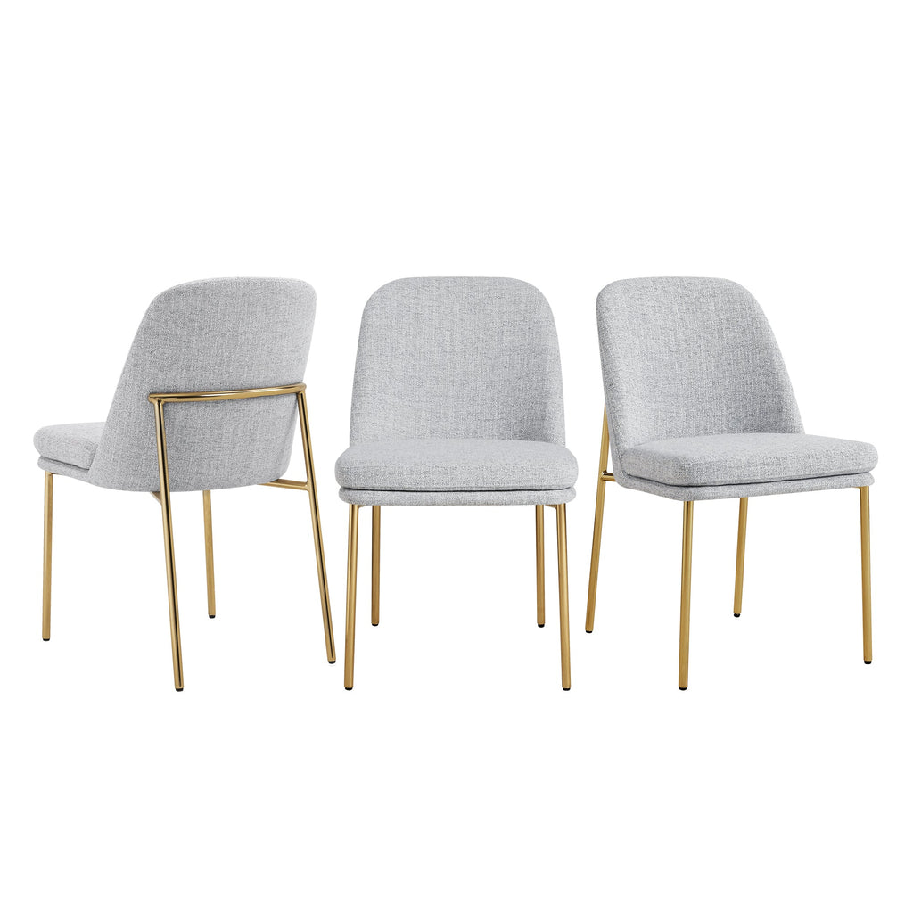 Golda Dining Chair With Metal Base