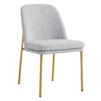 Golda Dining Chair With Metal Base