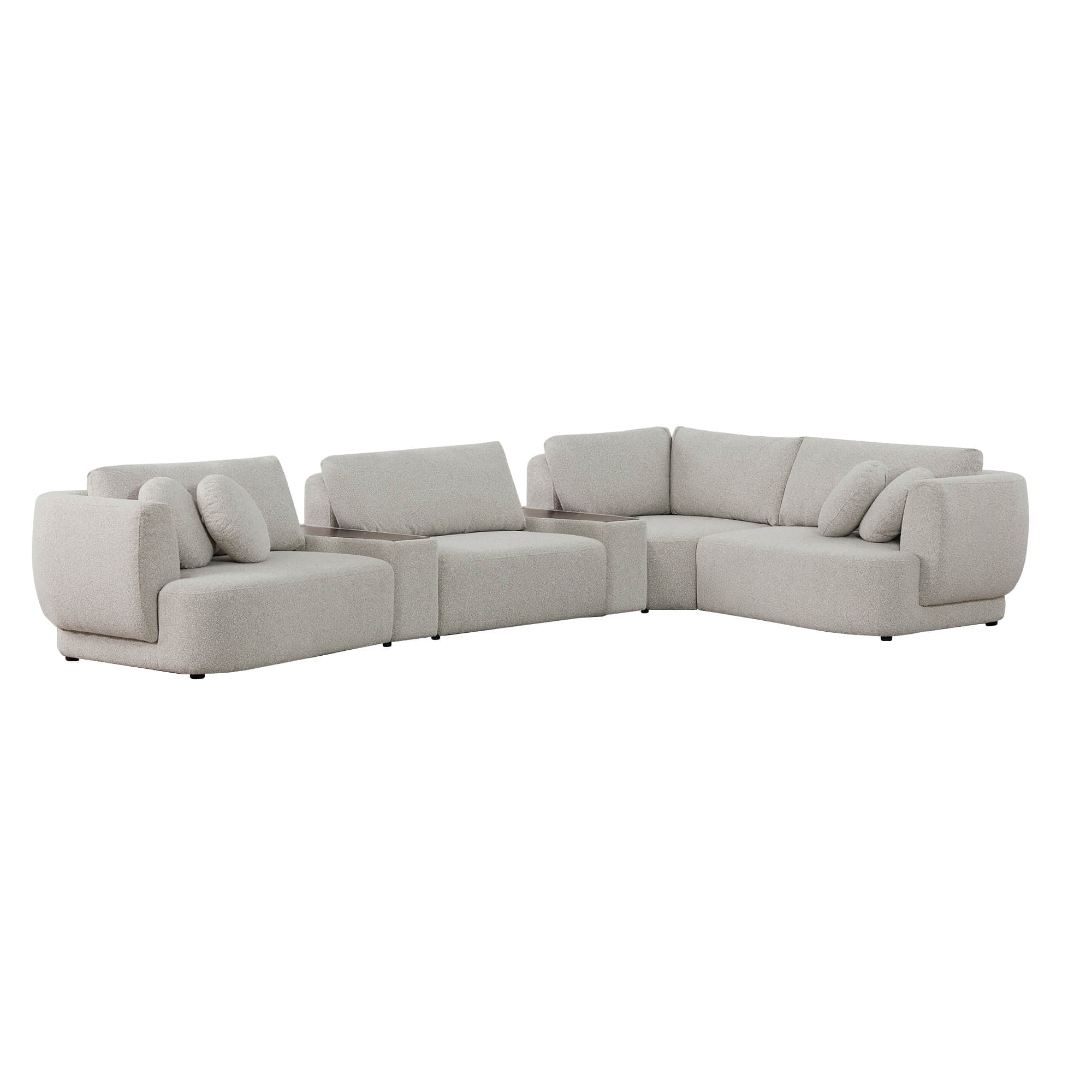 Grace 4-Seat Modular Curved Sofa – Generously Sized Design