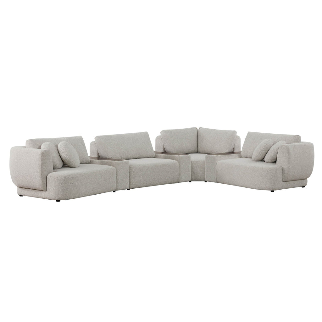 Grace 4-Seat Modular Curved Sofa – Generously Sized Design