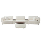 Grace 3-Seat Modular Curved Sofa – Generously Sized Design