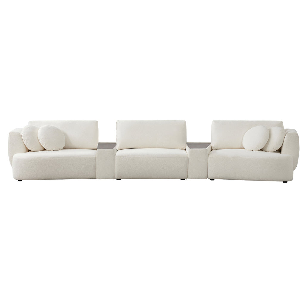 Grace 3-Seat Modular Curved Sofa – Generously Sized Design