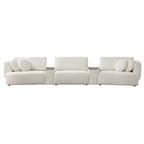 Grace 3-Seat Modular Curved Sofa – Generously Sized Design