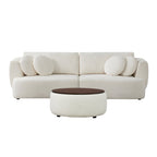 Grace 2-Seat Modular Curved Sofa – Generously Sized Design