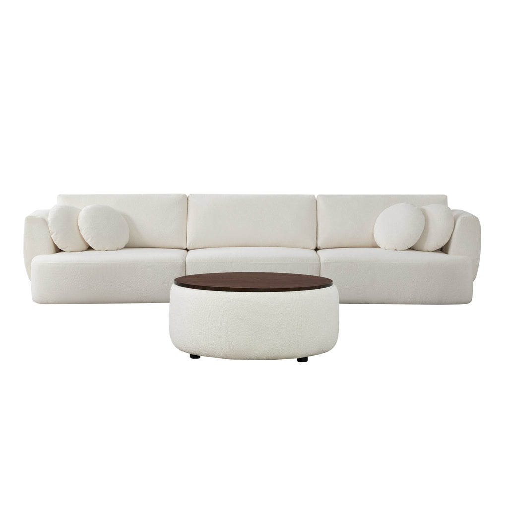 Grace 3-Seat Modular Curved Sofa – Generously Sized Design
