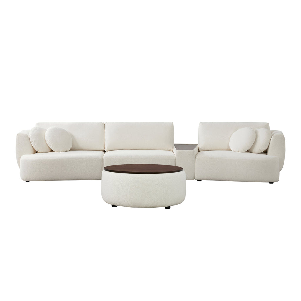 Grace 3-Seat Modular Curved Sofa – Generously Sized Design