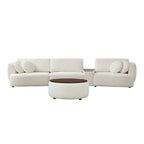Grace 3-Seat Modular Curved Sofa – Generously Sized Design