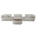 Grace 3-Seat Modular Curved Sofa – Generously Sized Design