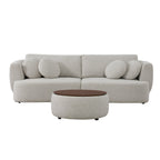Grace 2-Seat Modular Curved Sofa – Generously Sized Design