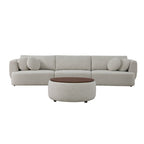 Grace 3-Seat Modular Curved Sofa – Generously Sized Design