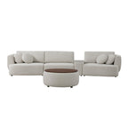 Grace 3-Seat Modular Curved Sofa – Generously Sized Design