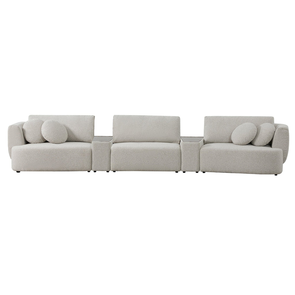 Grace 3-Seat Modular Curved Sofa – Generously Sized Design