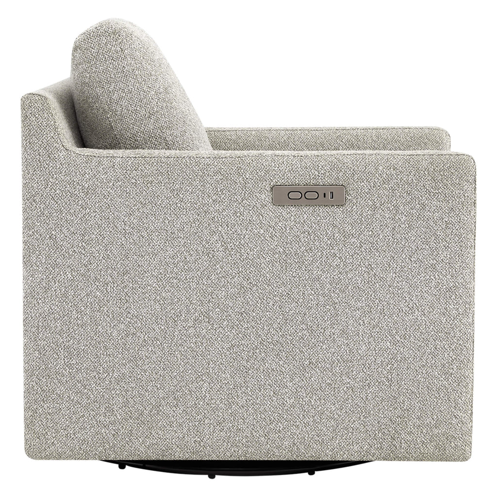 Henry Swivel Accent Chair with Electric Footrests & Charging Ports