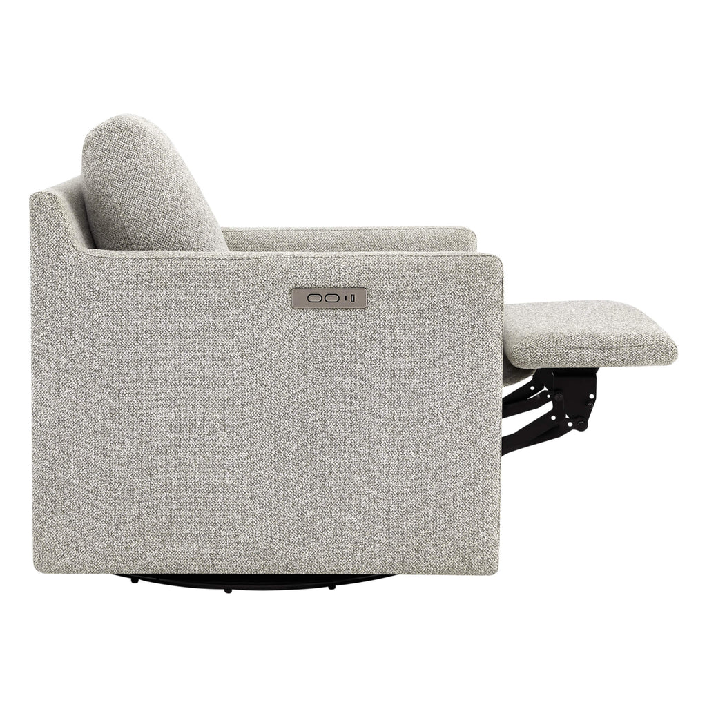 Henry Swivel Accent Chair with Electric Footrests & Charging Ports