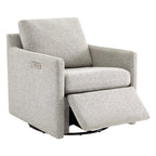 Henry Swivel Accent Chair with Electric Footrests & Charging Ports