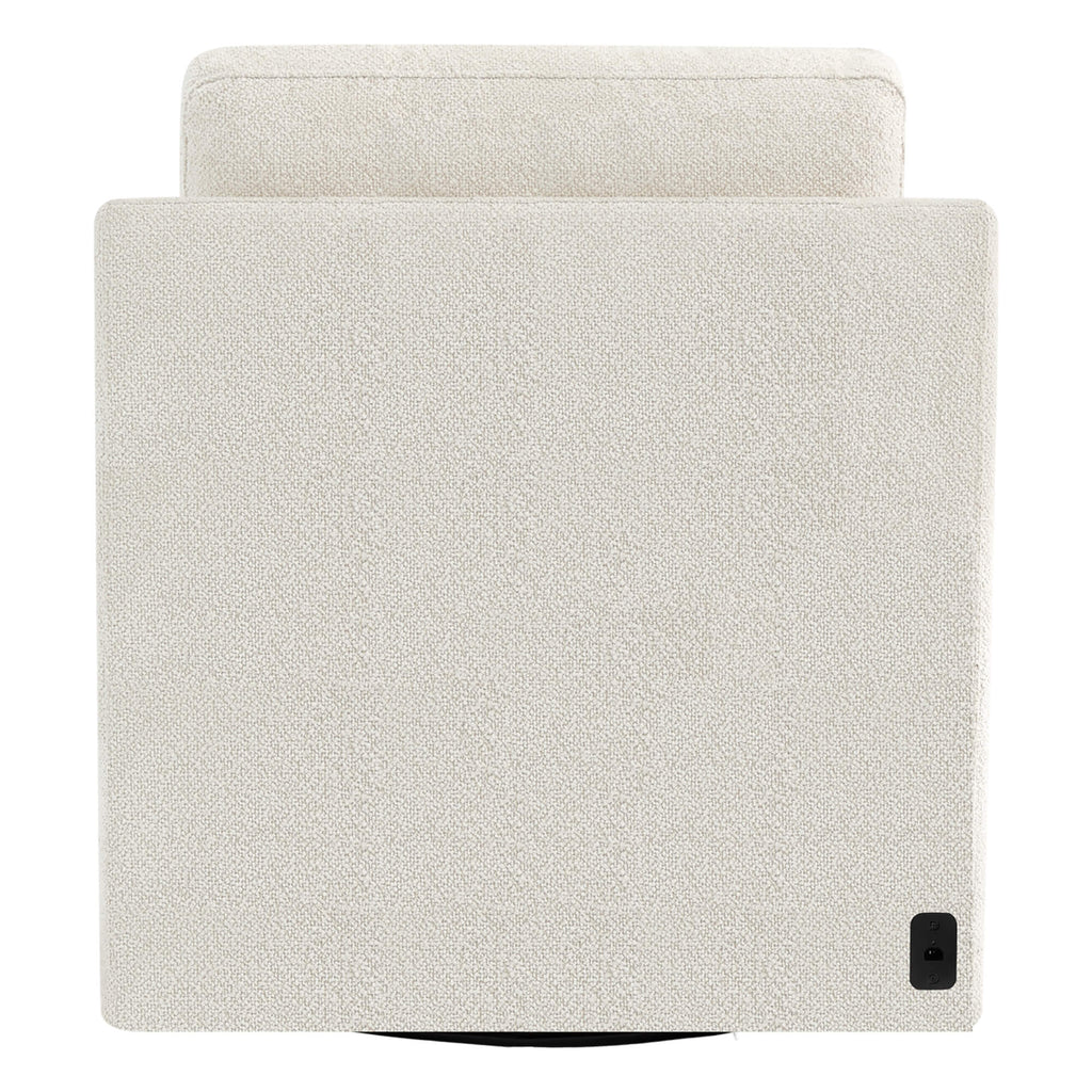 Henry Swivel Accent Chair with Electric Footrests & Charging Ports