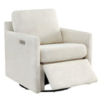 Henry Swivel Accent Chair with Electric Footrests & Charging Ports